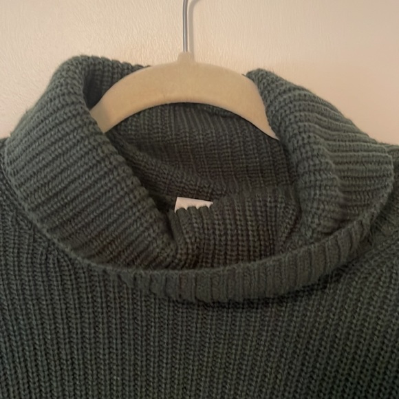Free assembly, green cotton cropped sweater 3x - Picture 2 of 6